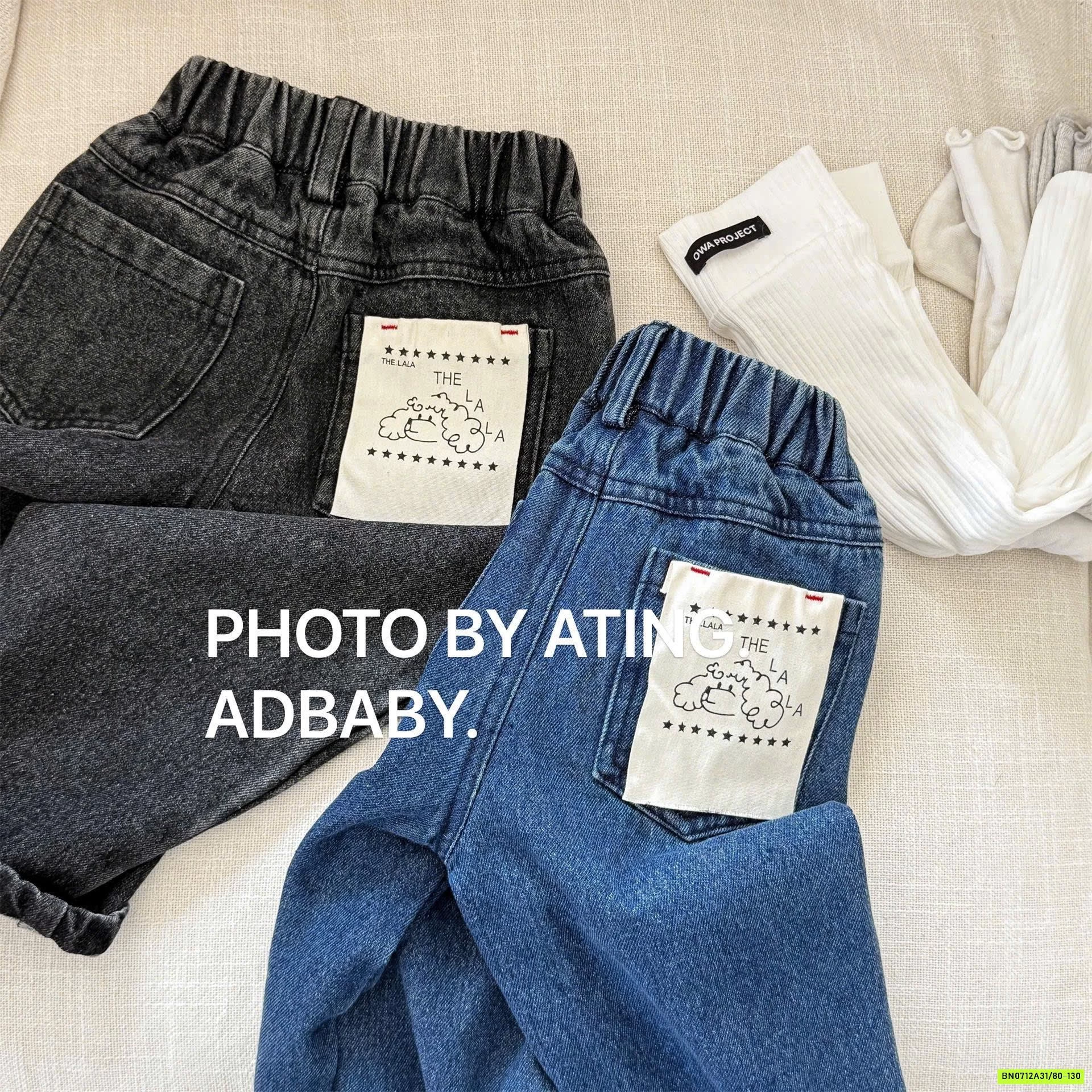 JEANS SUÔNG MÁC TÚI ADBABY