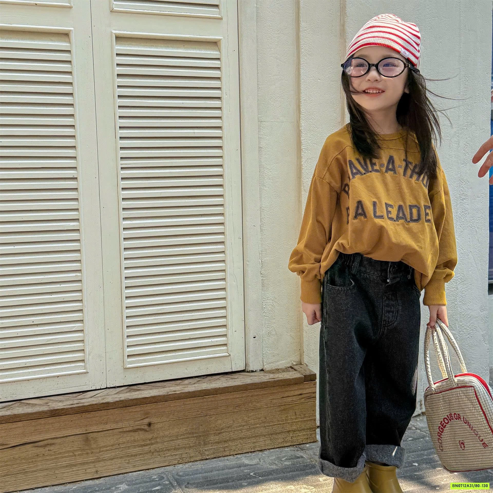 JEANS SUÔNG MÁC TÚI ADBABY