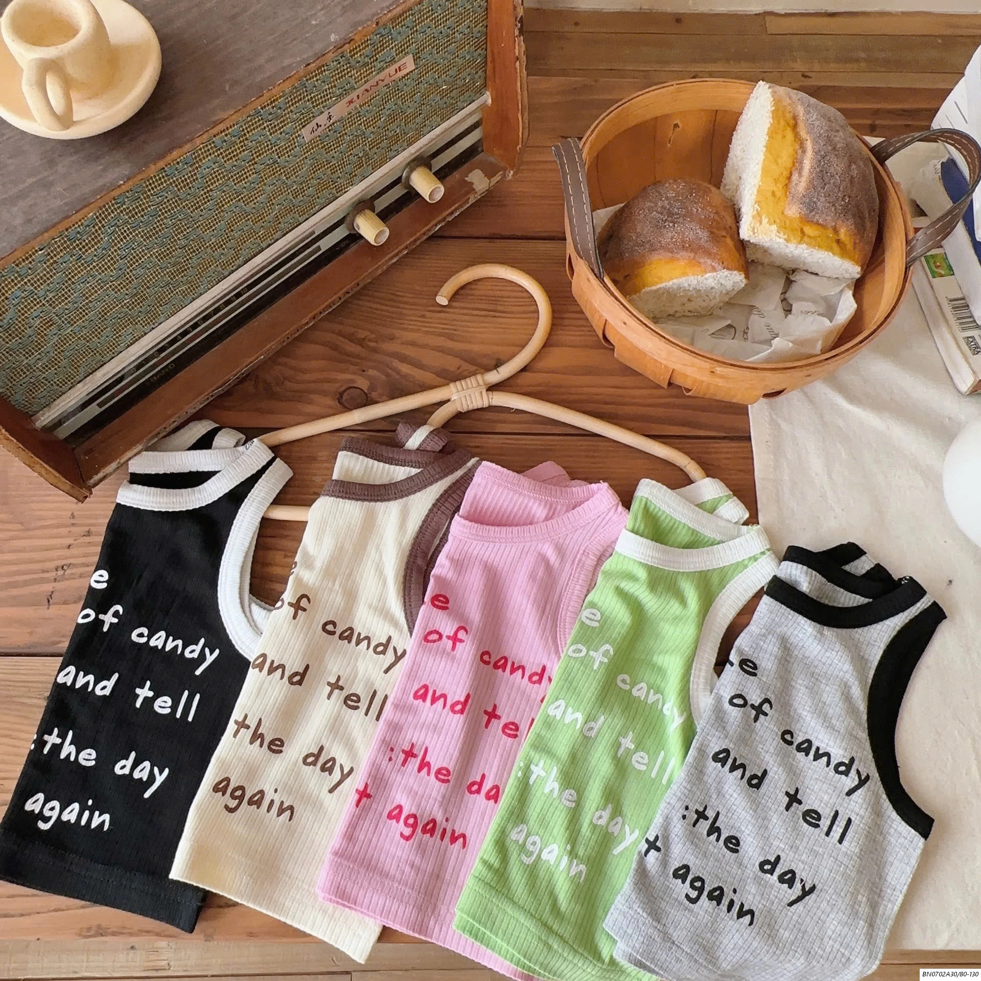 ÁO THUN GÂN SÁT NÁCH T&QKIDS