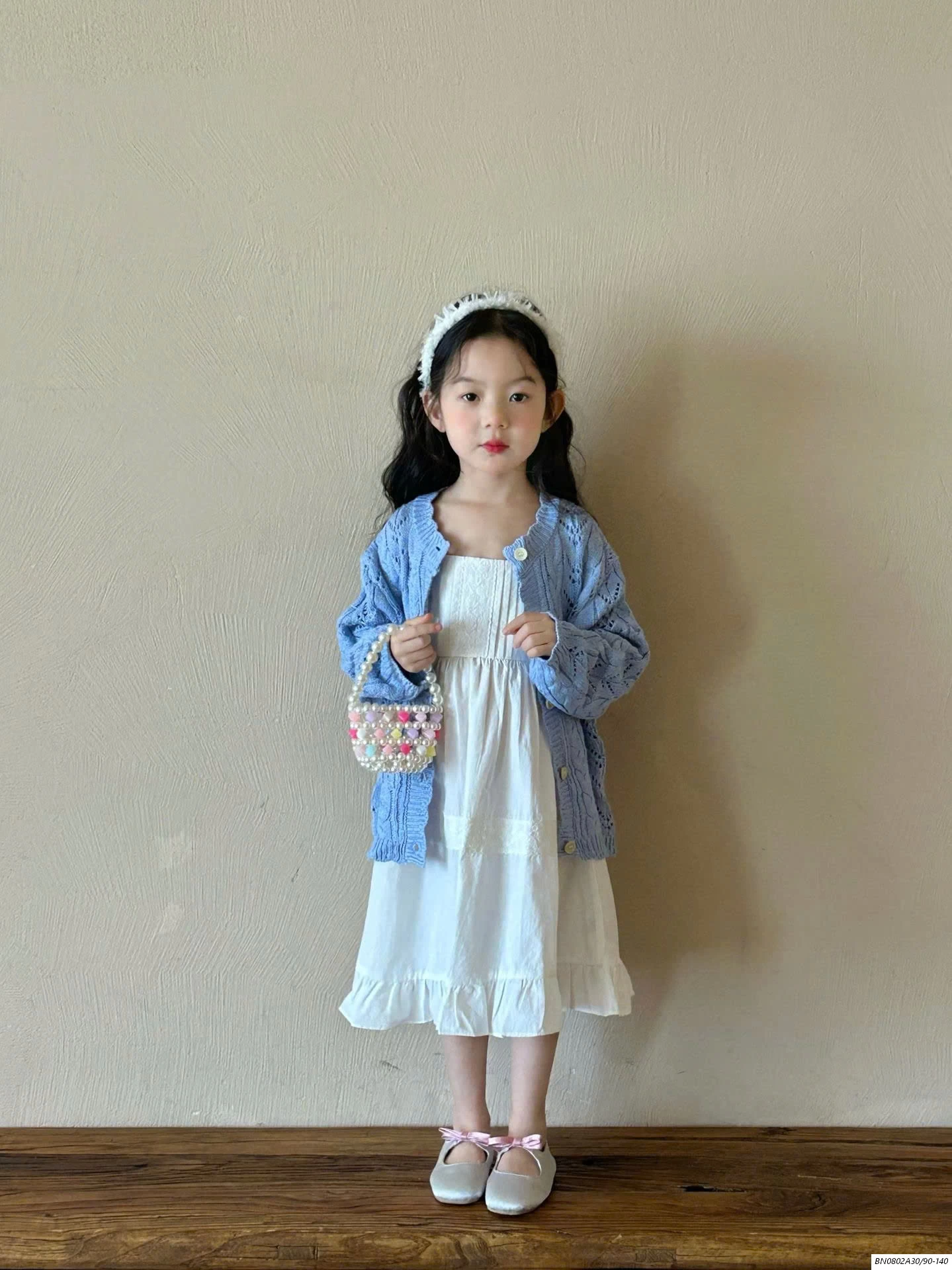 SÉT VÁY 2 DÂY MIX CARDIGAN XANH