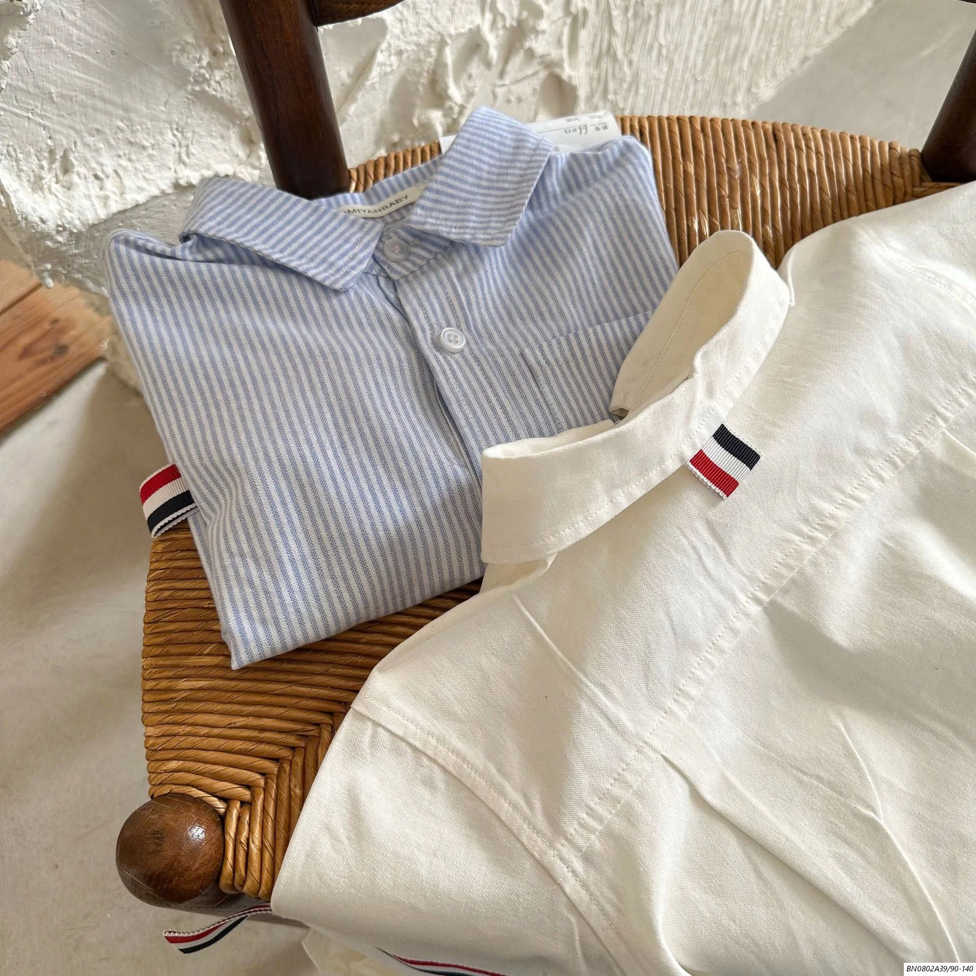 SƠ MI DÀI TAY 2 SỌC MMY