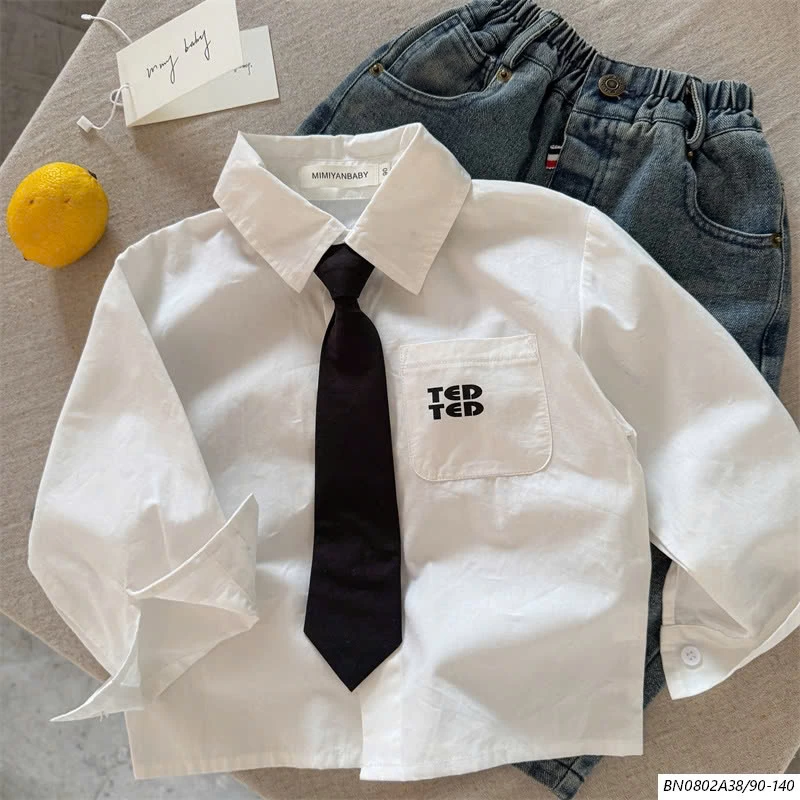 SƠ MI DÀI TAY CỔ BẺ MMY