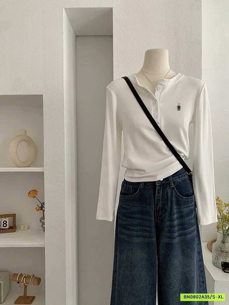 JEANS SUÔNG BASIC NỮ