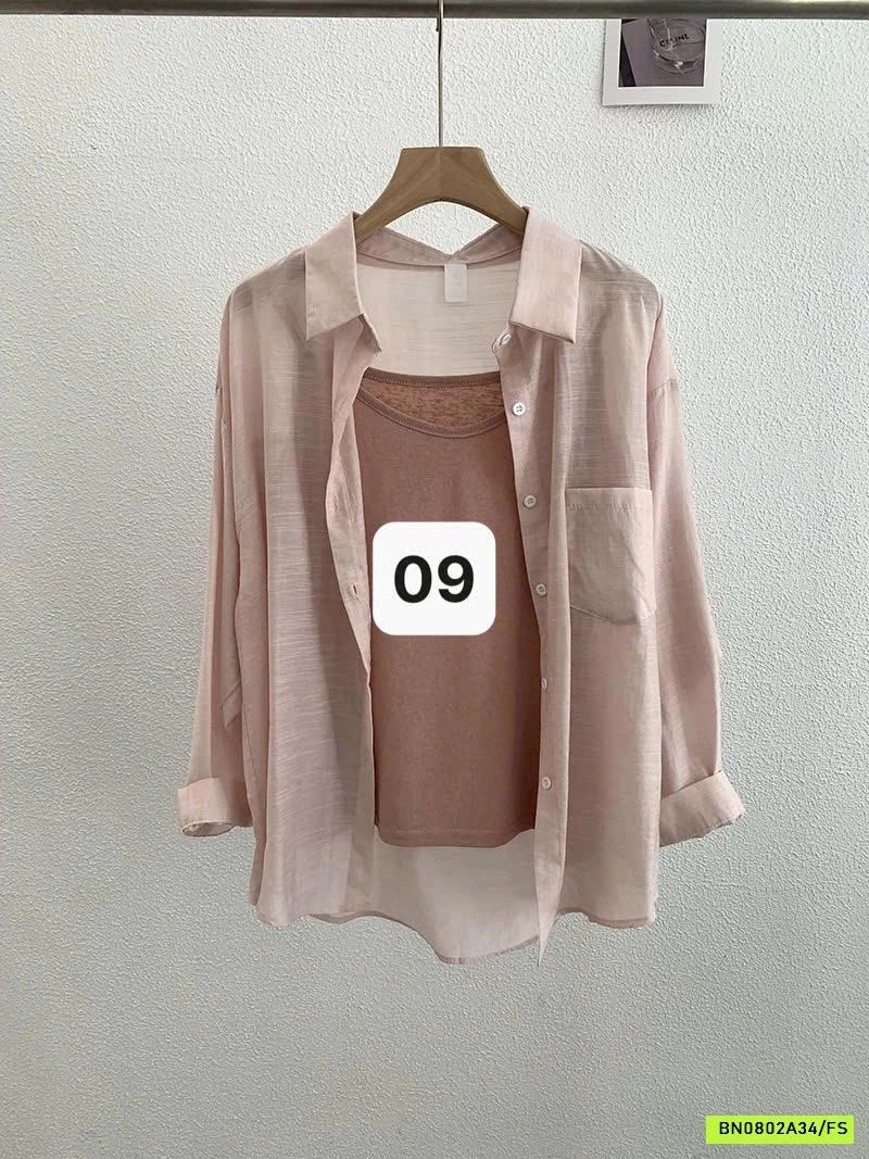 SÉT ÁO 2 DÂY + SƠ MI ĐŨI