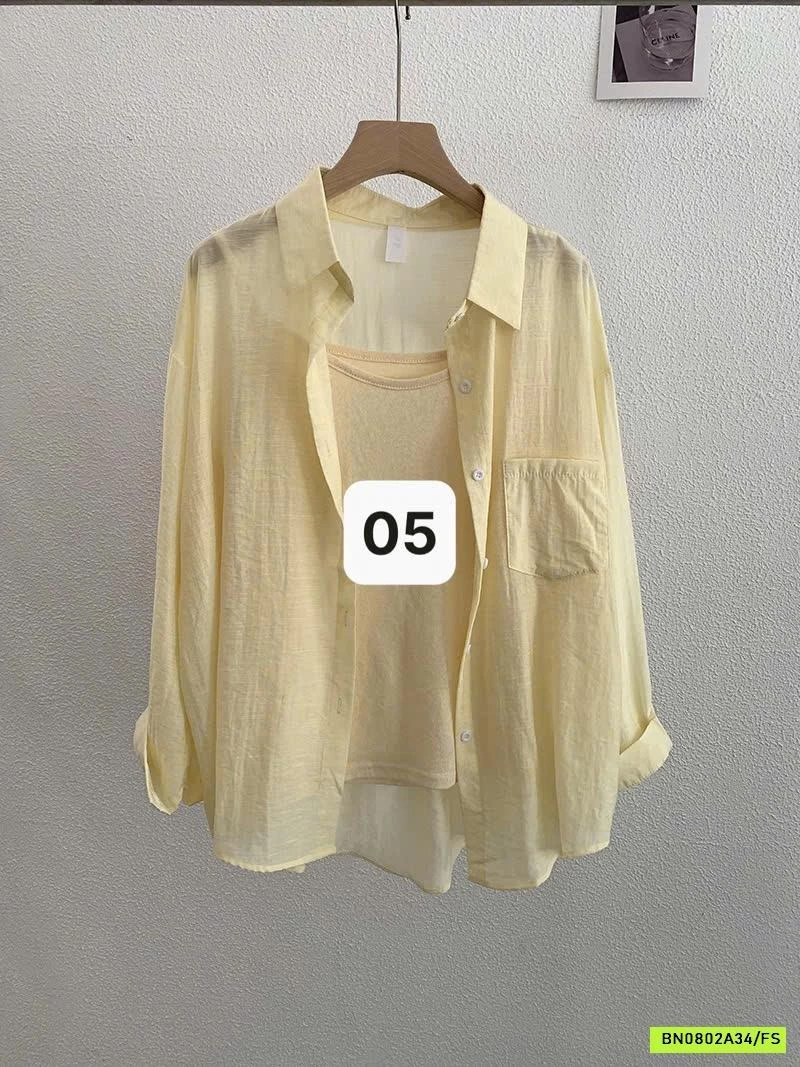 SÉT ÁO 2 DÂY + SƠ MI ĐŨI