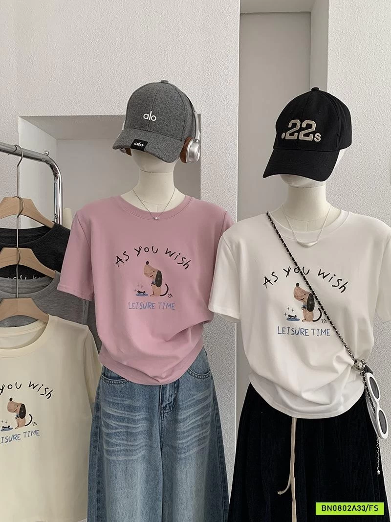 ÁO THUN NGẮN TAY IN CÚN