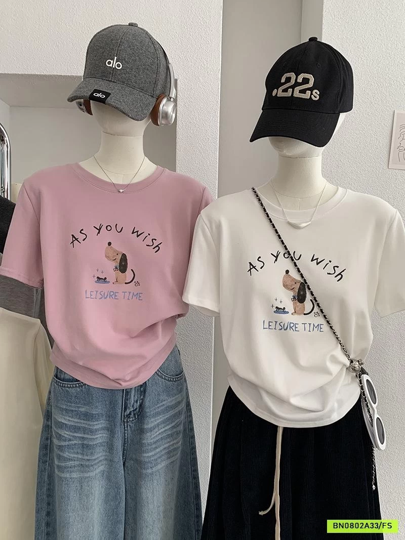 ÁO THUN NGẮN TAY IN CÚN