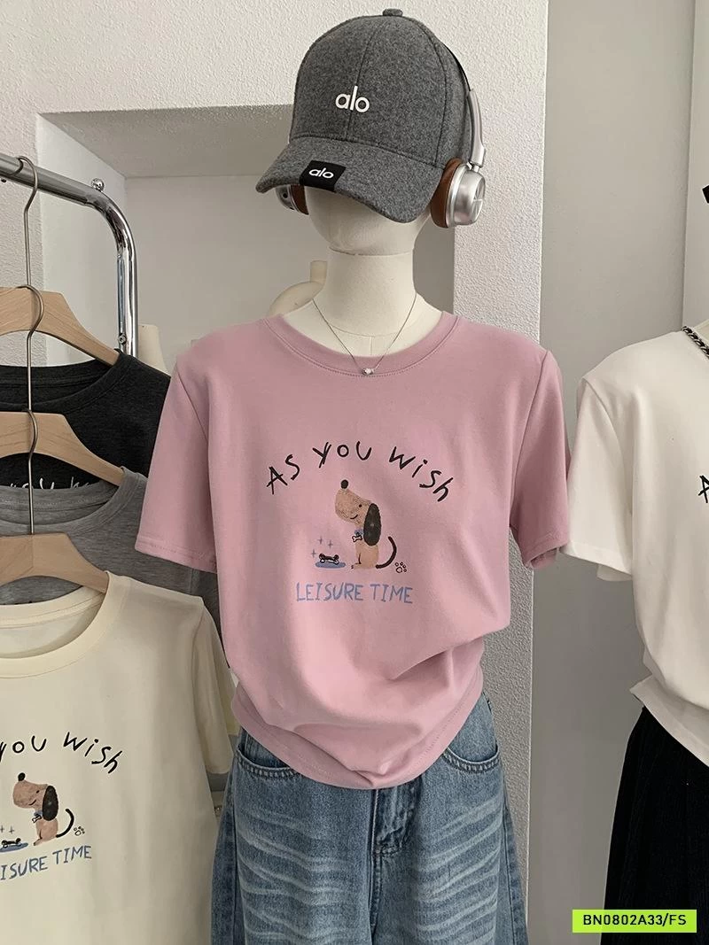 ÁO THUN NGẮN TAY IN CÚN