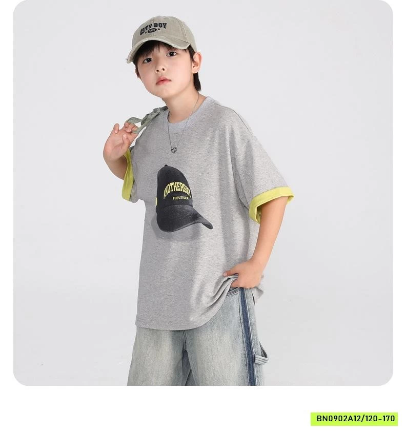 ÁO THUN IN MŨ KẾT HHBABY