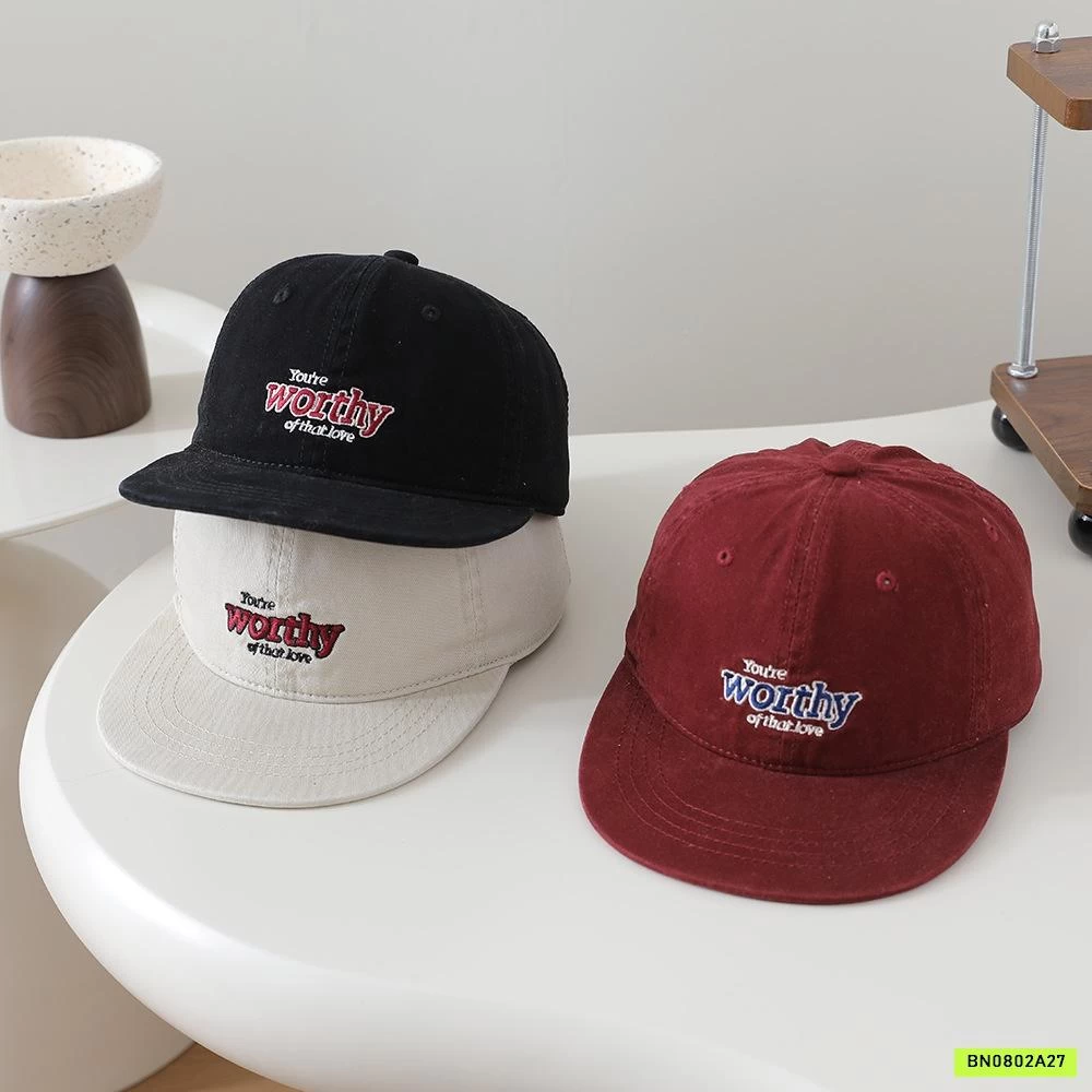 MŨ KẾT THÊU CHỮ