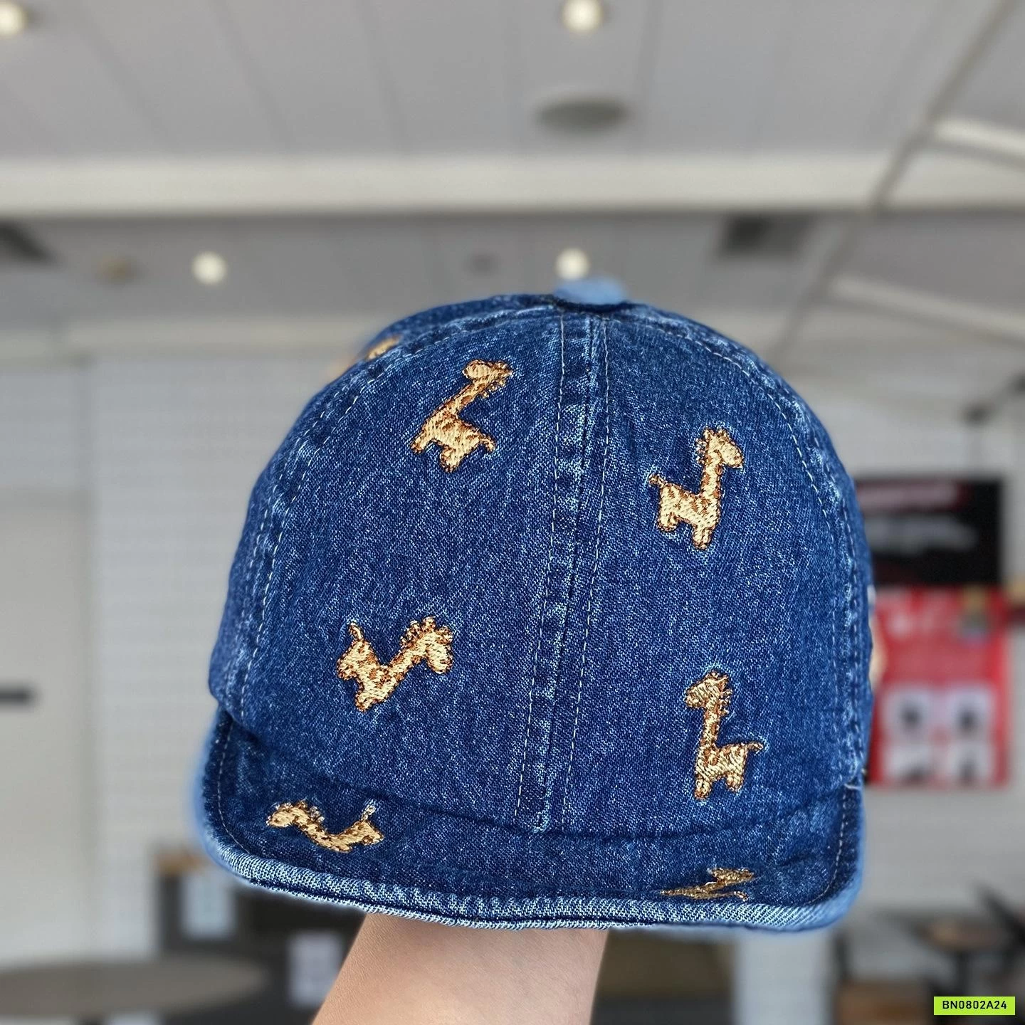 MŨ LƯỠI TRAI JEANS THÊU HƯƠU