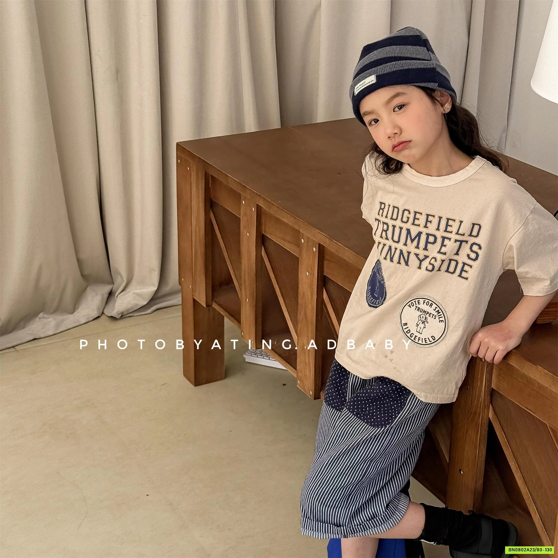 ÁO THUN CHỮ KÈM LOGO 6266 ADBABY