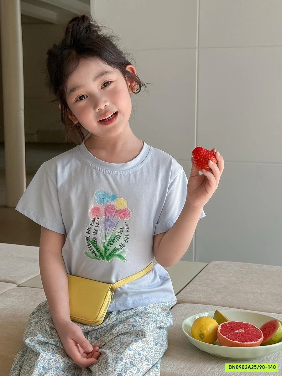 ÁO THUN IN HÌNH MIX QUẦN BOM HOA