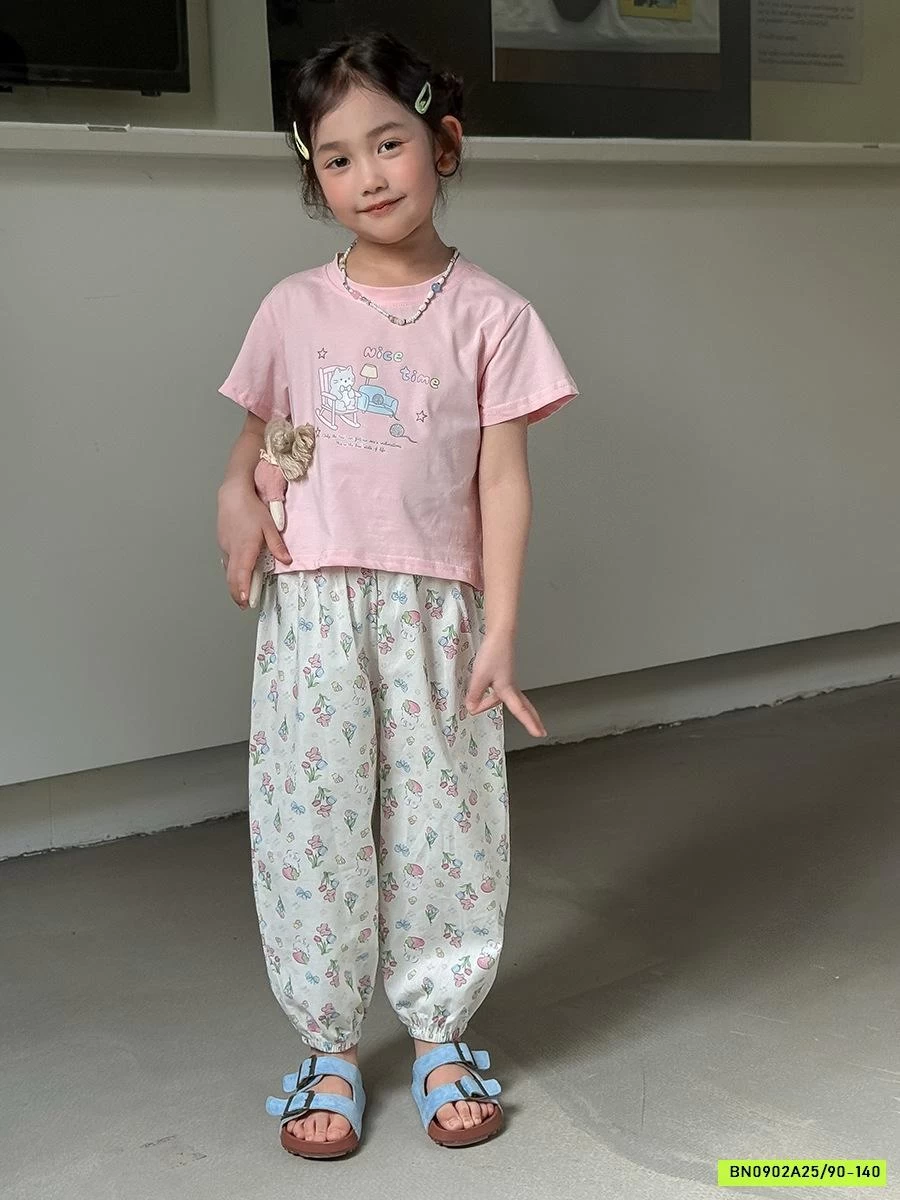 ÁO THUN IN HÌNH MIX QUẦN BOM HOA