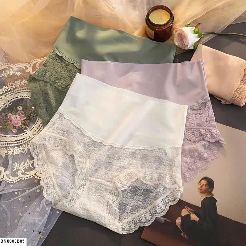 SÉT 5 QUẦN CHIP CẠP CAO PHỐI REN