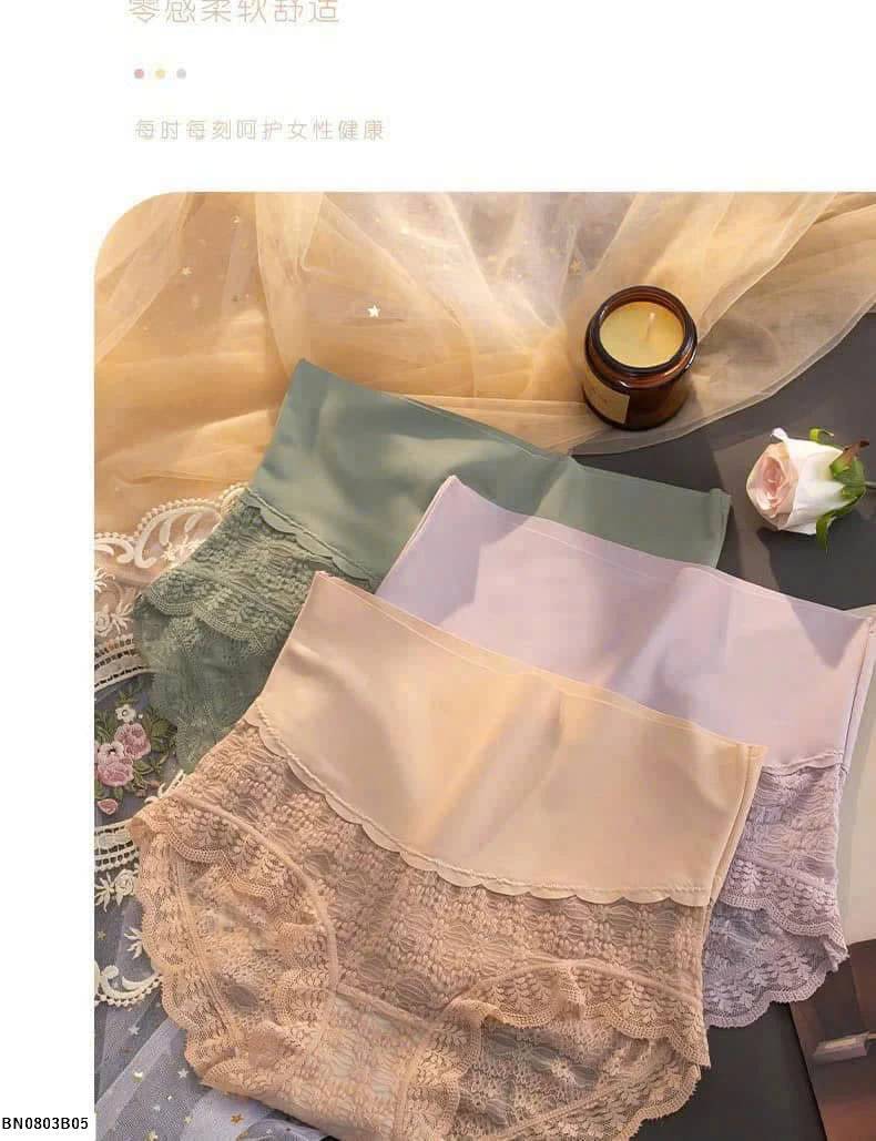 SÉT 5 QUẦN CHIP CẠP CAO PHỐI REN