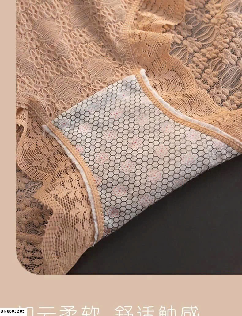 SÉT 5 QUẦN CHIP CẠP CAO PHỐI REN