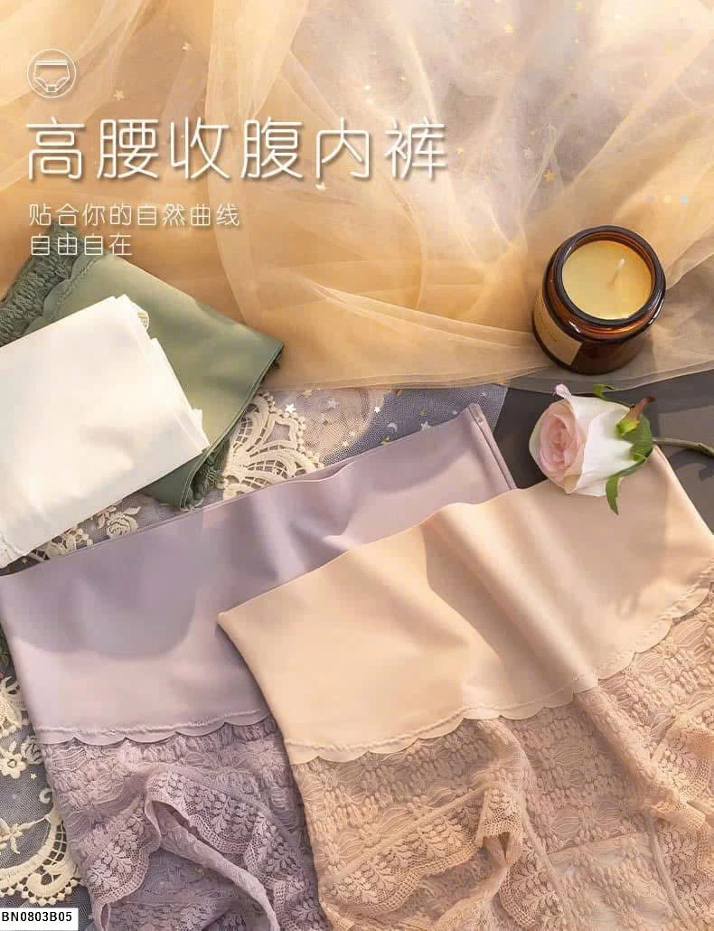 SÉT 5 QUẦN CHIP CẠP CAO PHỐI REN