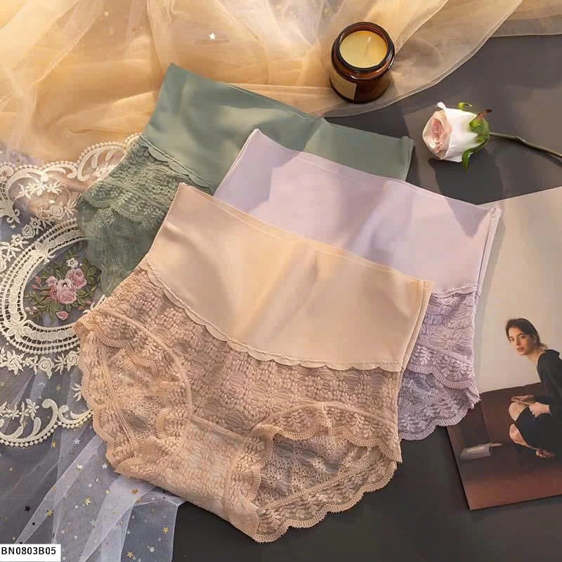 SÉT 5 QUẦN CHIP CẠP CAO PHỐI REN