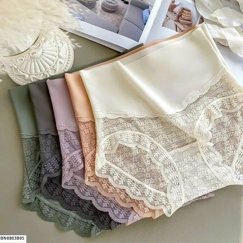 SÉT 5 QUẦN CHIP CẠP CAO PHỐI REN