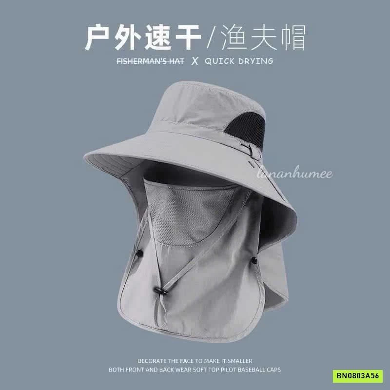 MŨ GIÓ CHỐNG NẮNG KÈM KHẨU TRANG