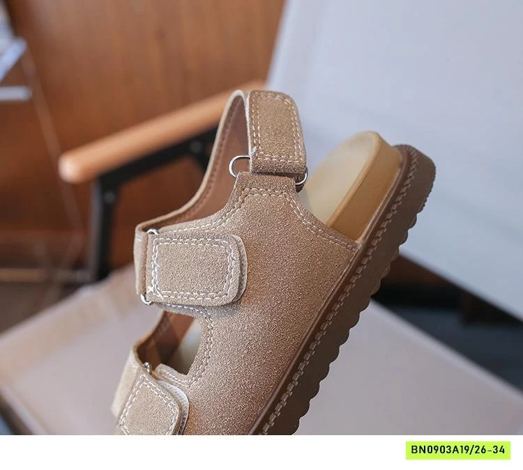 SANDAL QUAI DÁN DA LỘN TONE NÂU