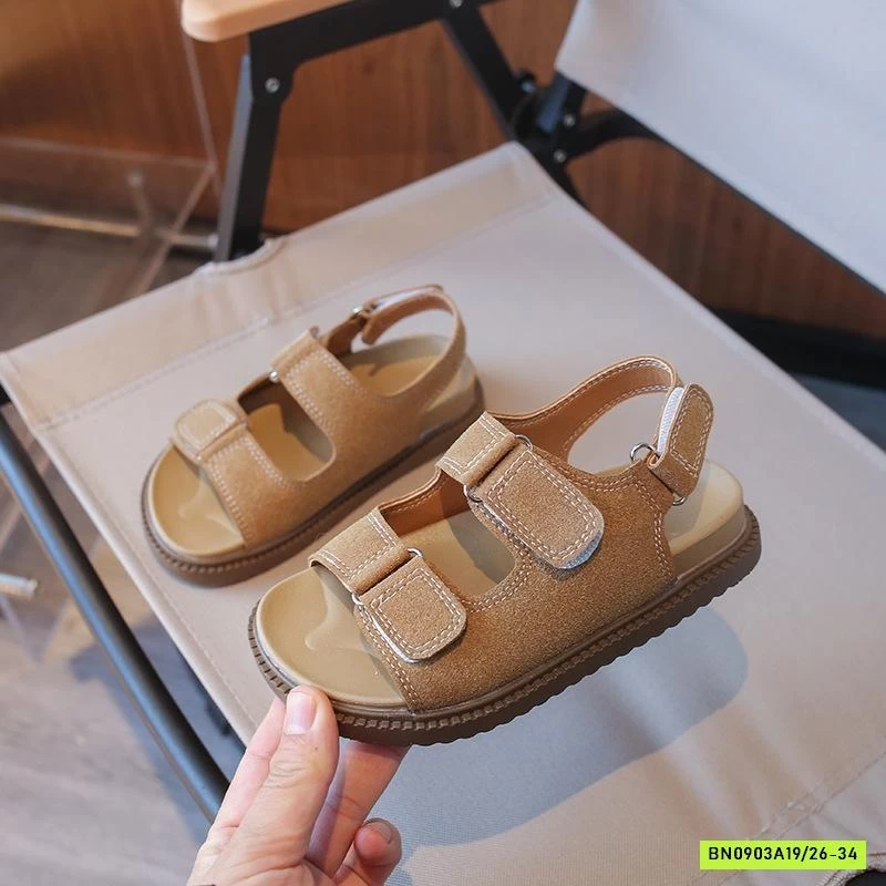 SANDAL QUAI DÁN DA LỘN TONE NÂU