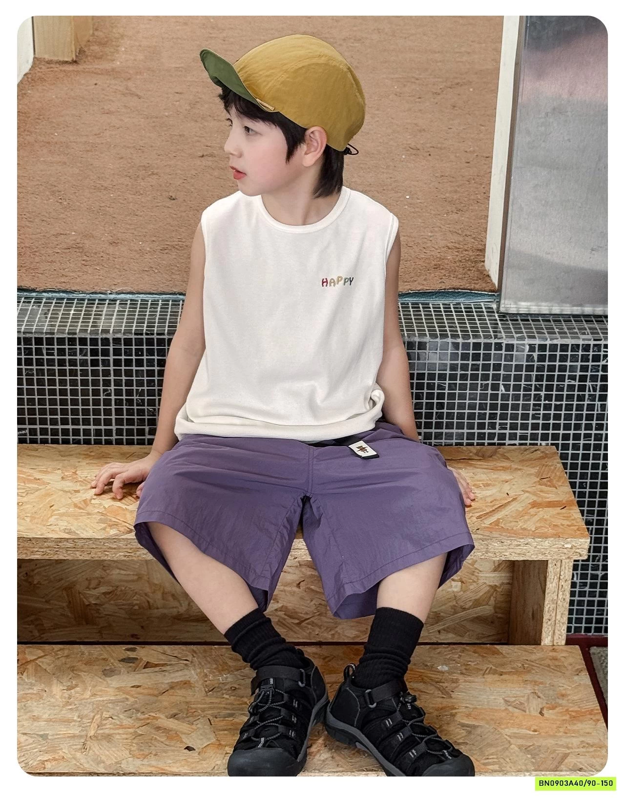 ÁO SÁT NÁCH THÊU HAPPY AX6046 AOAOKIDS