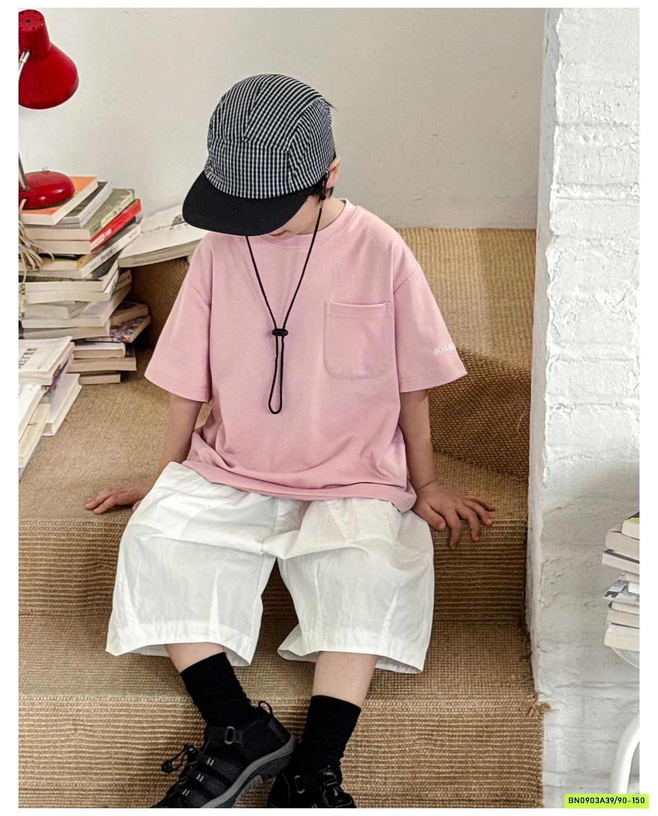 ÁO THUN TRƠN TÚI NGỰC AX6005 AOAOKIDS