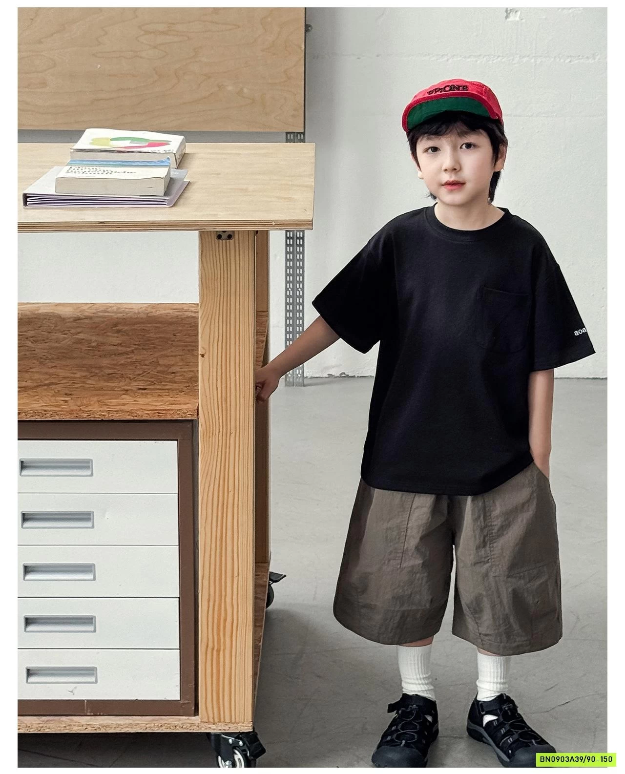 ÁO THUN TRƠN TÚI NGỰC AX6005 AOAOKIDS