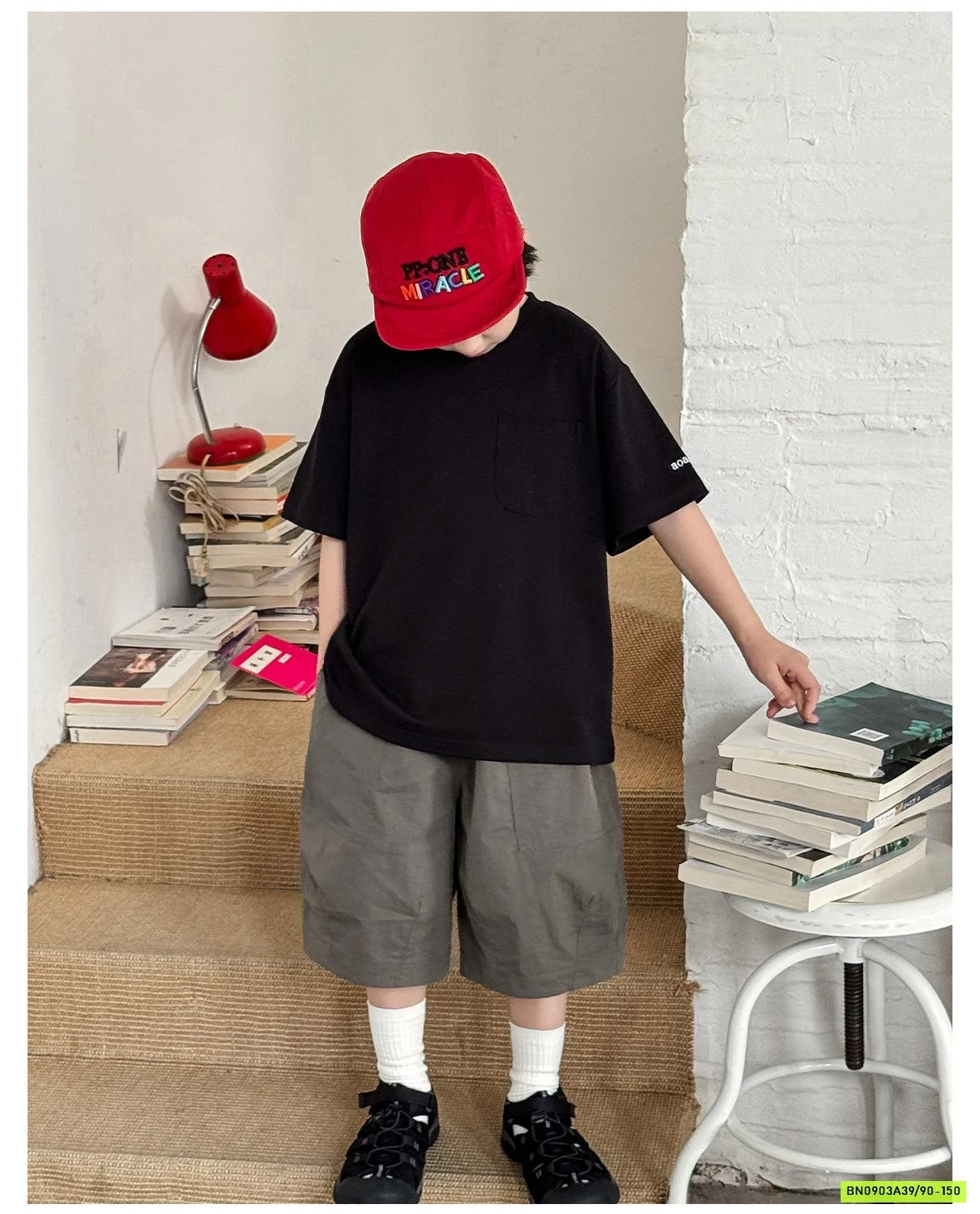 ÁO THUN TRƠN TÚI NGỰC AX6005 AOAOKIDS