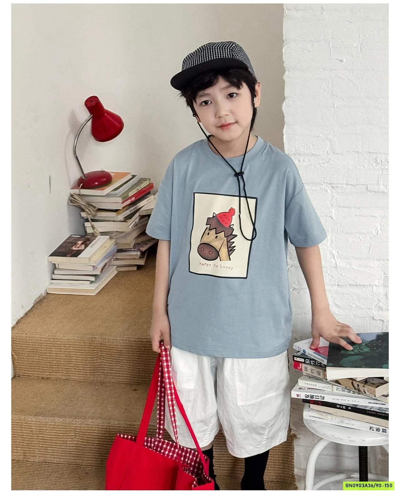 ÁO THUN NGỰA MIX SHORT GIÓ AOAOKIDS