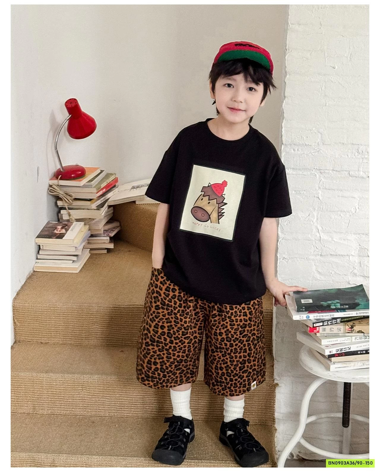 ÁO THUN NGỰA MIX SHORT GIÓ AOAOKIDS