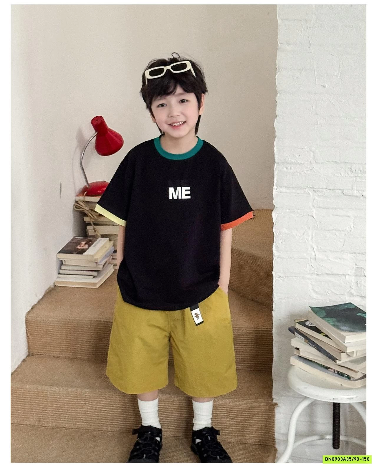 ÁO THUN M.E MIX SHORT GIÓ AOAOKIDS