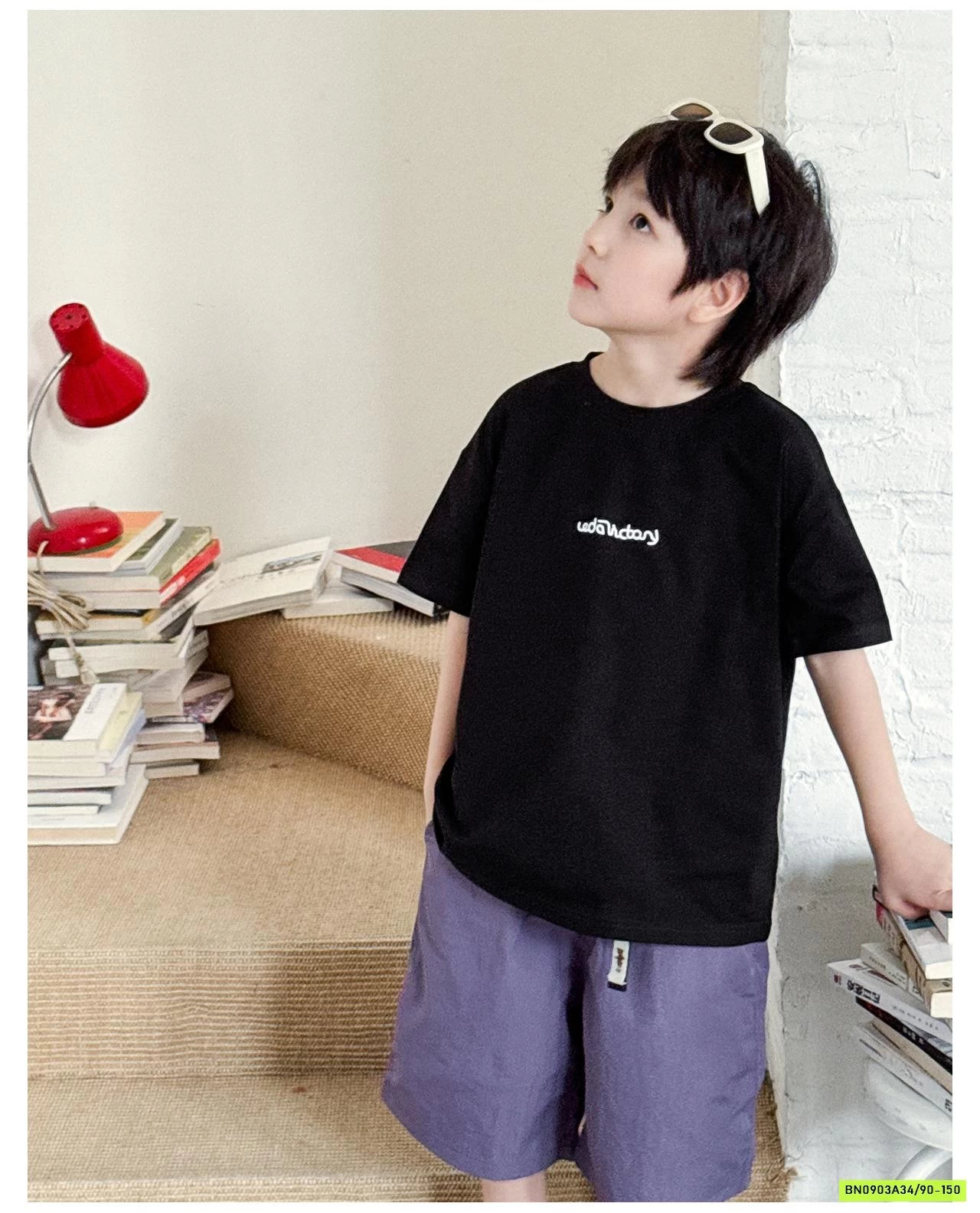 ÁO THUN IN CHỮ LƯNG AX6050 AOAOKIDS