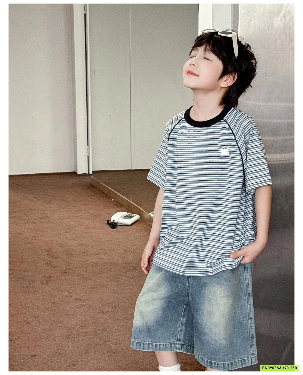 ÁO THUN KẺ BASIC AX6075 AOAOKIDS