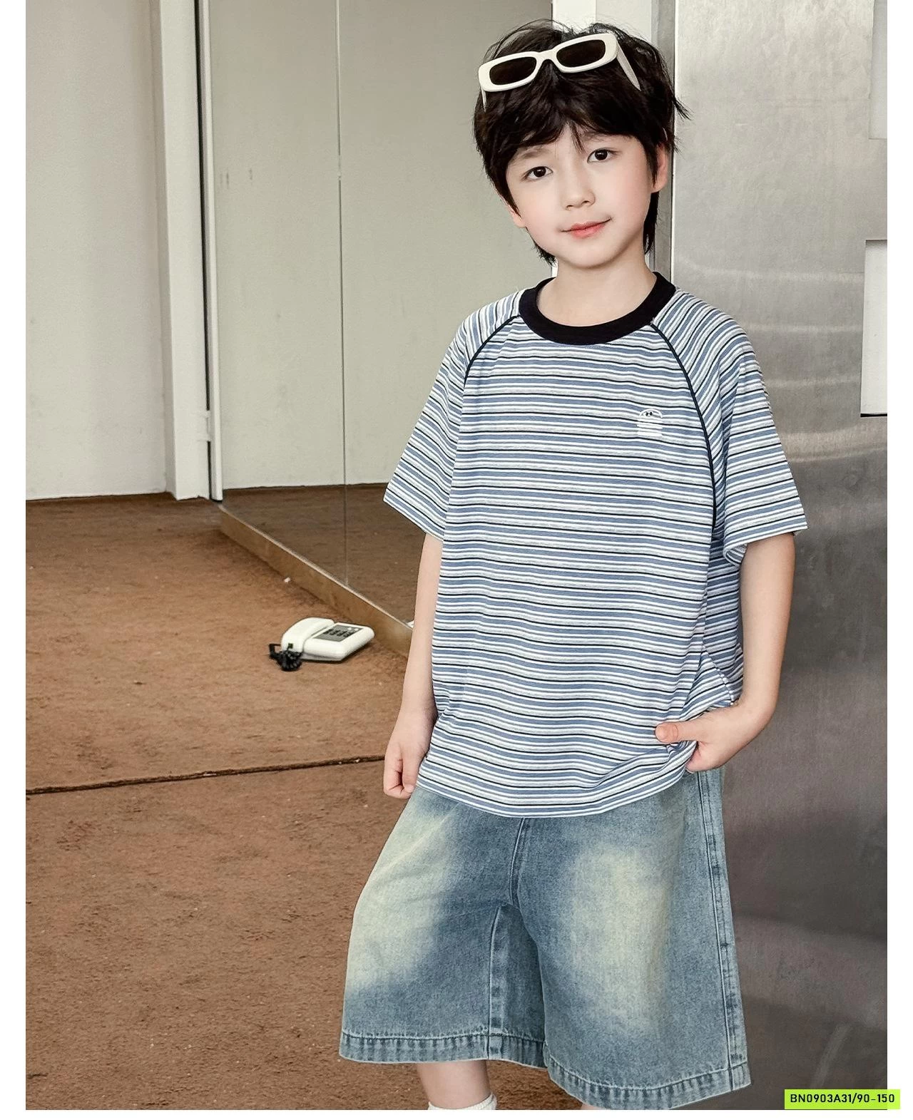 ÁO THUN KẺ BASIC AX6075 AOAOKIDS