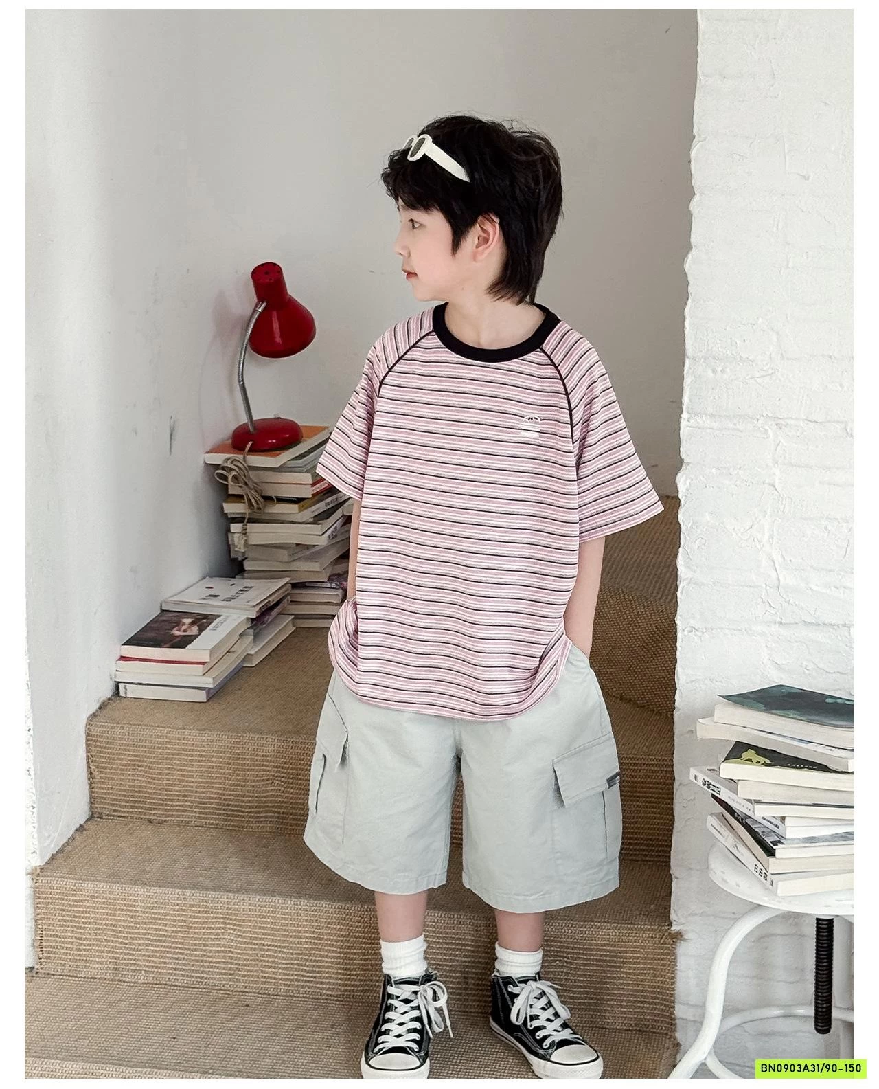 ÁO THUN KẺ BASIC AX6075 AOAOKIDS