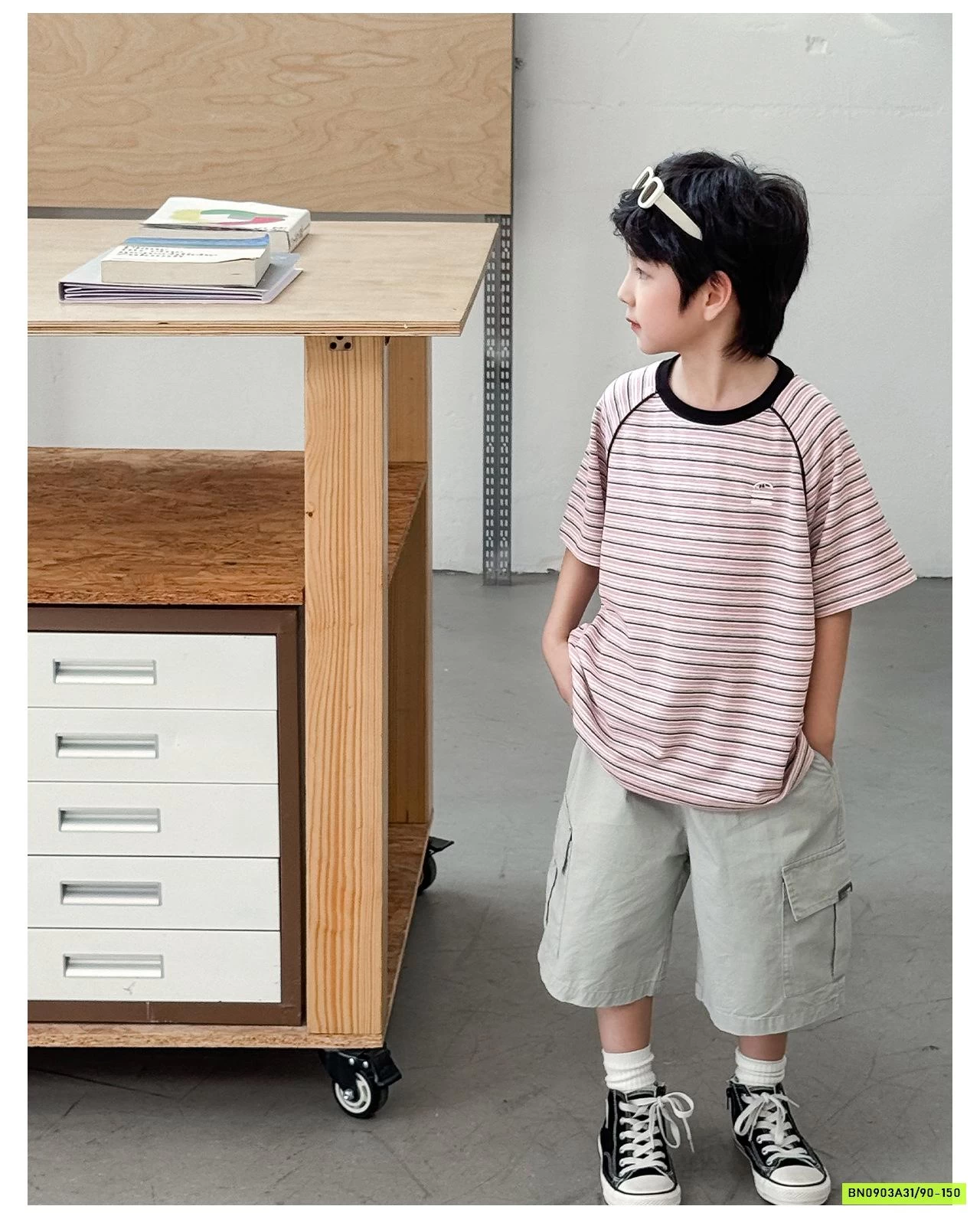 ÁO THUN KẺ BASIC AX6075 AOAOKIDS