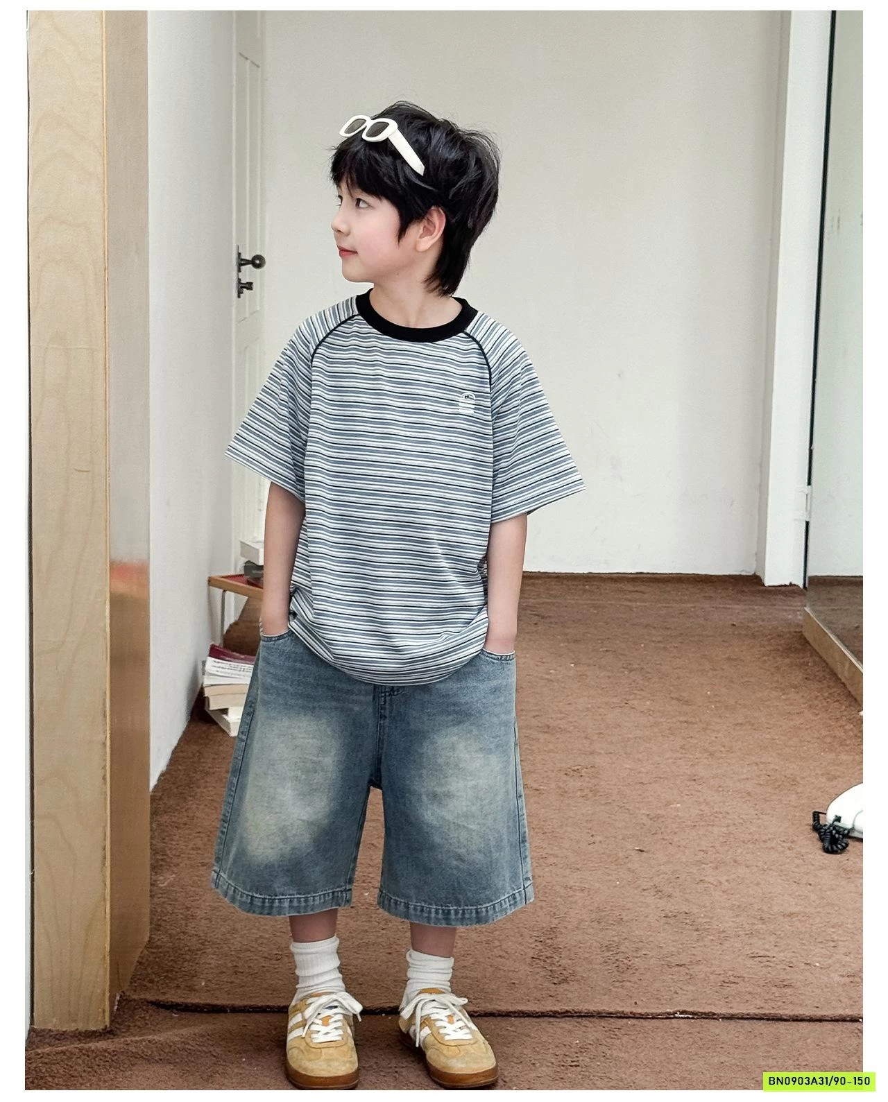 ÁO THUN KẺ BASIC AX6075 AOAOKIDS