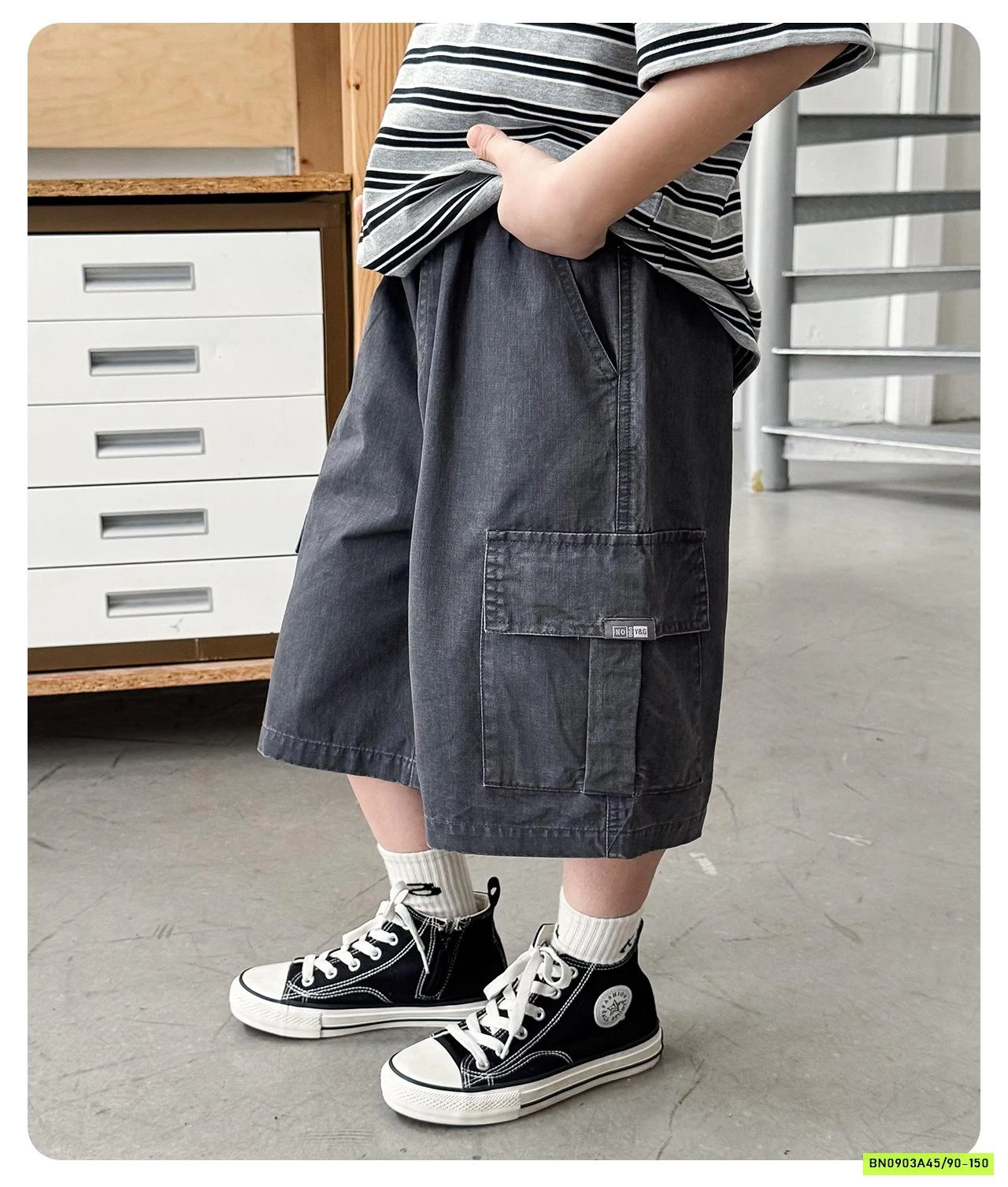 SHORT THÔ TÚI HỘP AX6010 AOAOKIDS