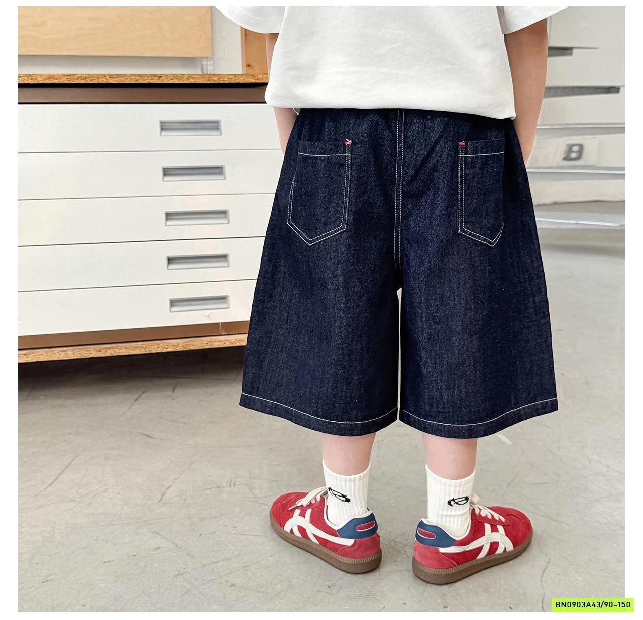 SHORT DENIM BASIC AX6060 AOAOKIDS