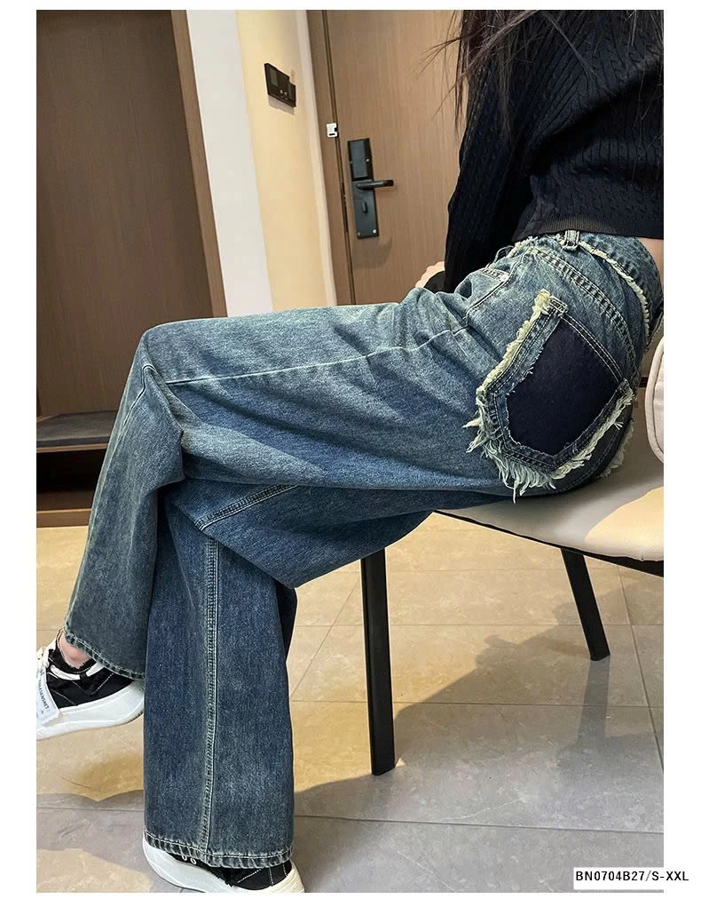 QUẦN JEAN ỐNG ĐỨNG TÚI RÁCH