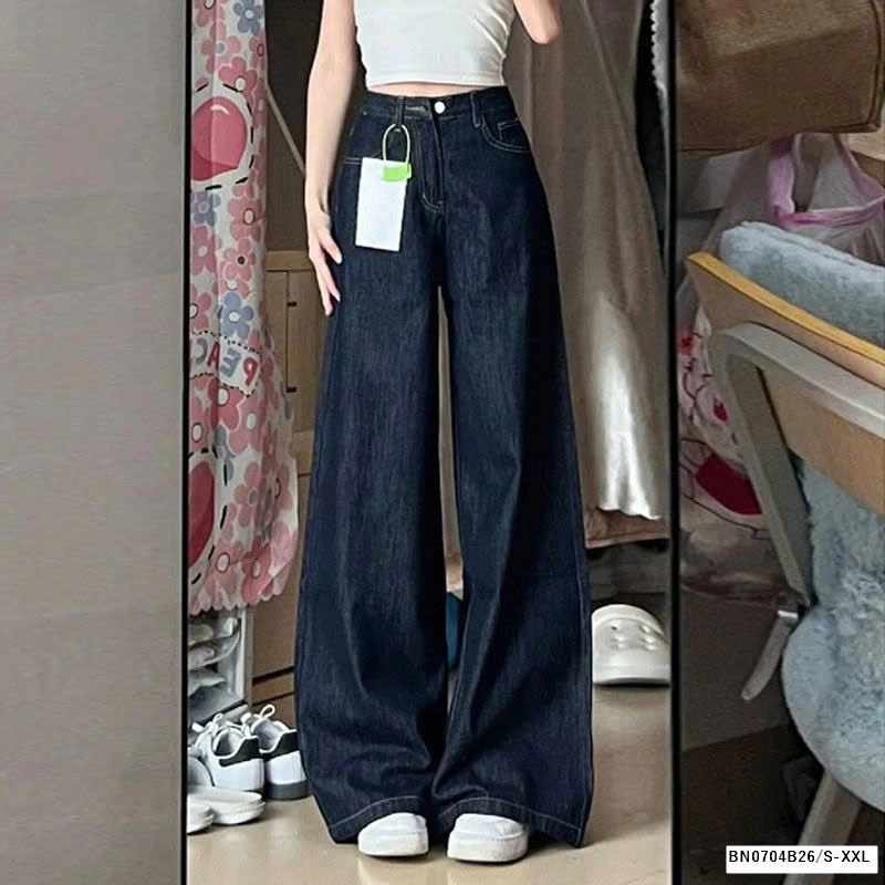 QUẦN JEAN XANH ĐẬM ỐNG LOE