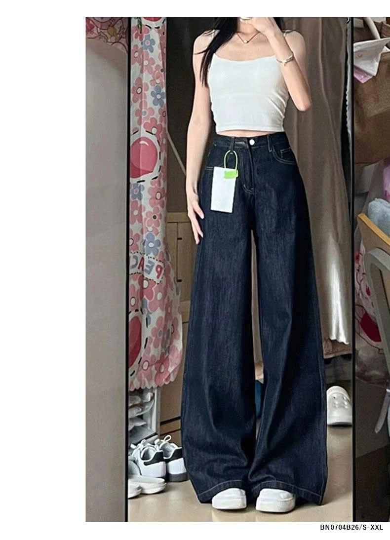 QUẦN JEAN XANH ĐẬM ỐNG LOE