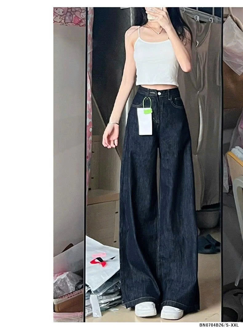 QUẦN JEAN XANH ĐẬM ỐNG LOE