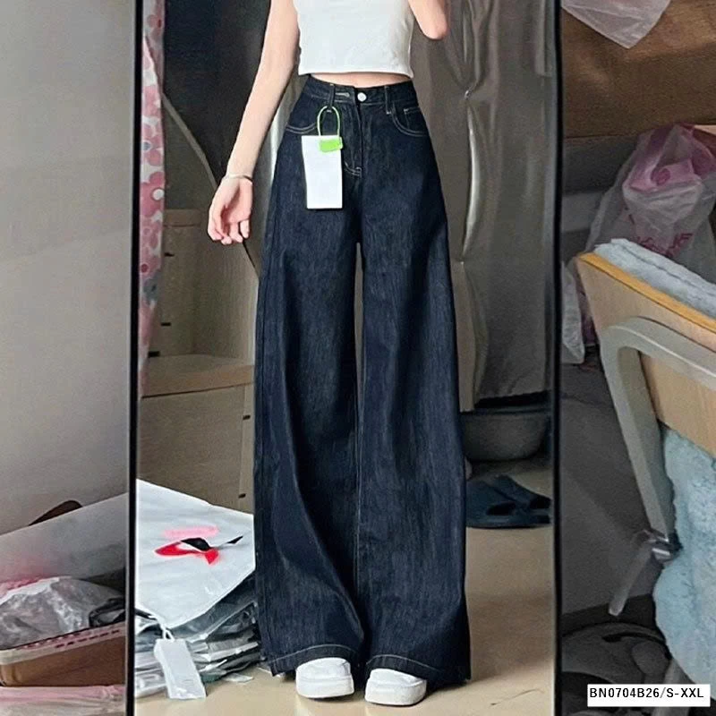 QUẦN JEAN XANH ĐẬM ỐNG LOE