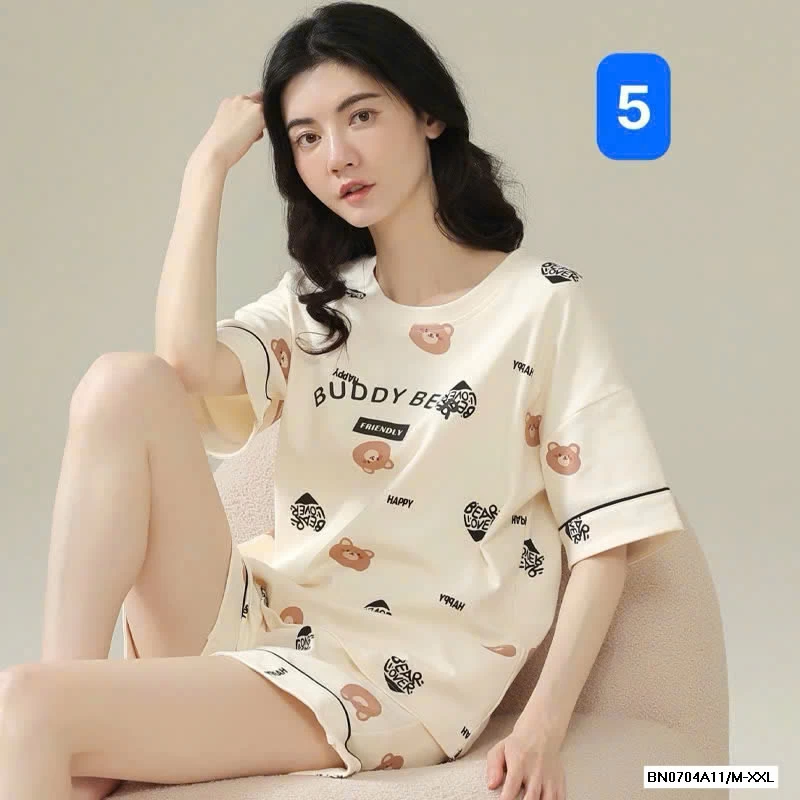 BỘ ĐÙI COTTON MẶC NHÀ