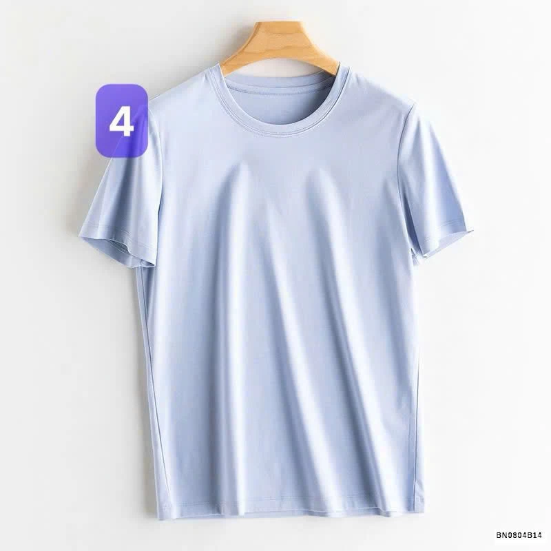 ÁO THUN TENCEL TRƠN CỔ TIM - CỔ TRÒN