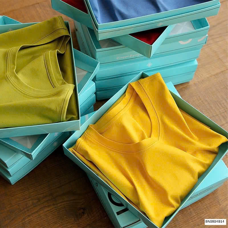 ÁO THUN TENCEL TRƠN CỔ TIM - CỔ TRÒN